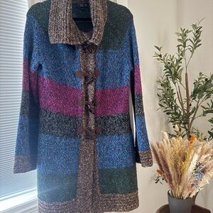 One A Brown Textured Knit Sweater